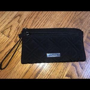 Vera Bradley Black Wristlet Wallet